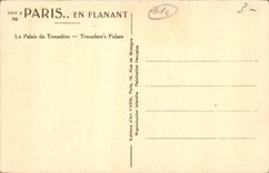 CPA Paris en Flanant Le Palais du Trocadero 