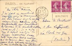 CPA Paris en Flanant L'Hotel de Ville 