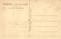 CPA Paris en Flanant Avenue des Champs Elysees 