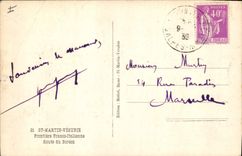 CPA St Martin Vesubie Frontiere Franco Italienne Route du Boreon 