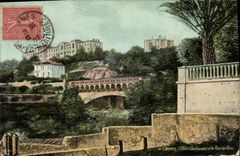 CPA Cannes L'Hotel Continental et le Pont de Rion 