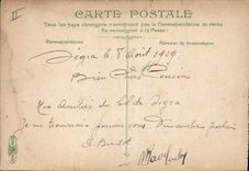 CPA Menton Vue generale prise de la frontiere