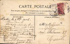 CPA Menton Quai St Louis Tramway