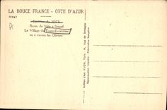 CPA La Douce France Cote d'Azur Route de Nice a Sospel 