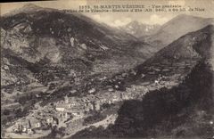 CPA St Martin Vesubie Vue generale Vallee de la Vesuble Station d'Ete 
