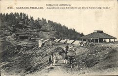 CPA Cabanes Vieilles Excursion aux Environs de Peira Cava Alp Mar 
