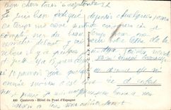 CPA Cauterets Hotel du Pont d'Espagne