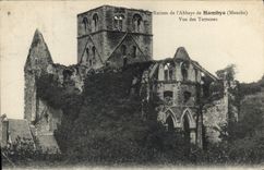 CPA Ruines de l'Abbaye de Hamble Manche Vue des Terrasses 