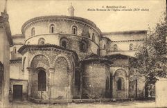 CPA Souillac Lot Abside Romane de l'Eglise abbatiale 