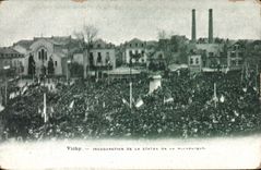CPA Vichy Inauguration de la Statue de la Republique 