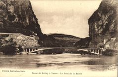 CPA Route de Belley a Yenne Le Pont de la Balme 