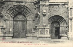 CPA Bourg Eglise ND Le Portail 