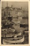 CPA Cannes Le Port et le Mont Chevalier Bateaux