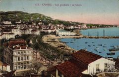 CPA Cannes Vue generale Le Cours 