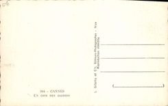 CPA Cannes Un Coin des Jardins 