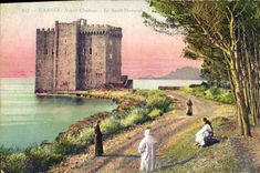 CPA Cannes Vieux Chateau Ile Saint Honorat 