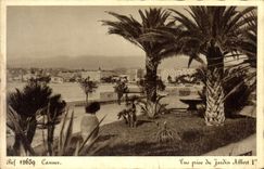 CPA Cannes Vue prise du Jardin Albert 1er