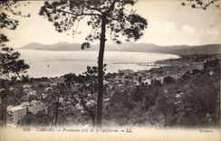 CPA Cannes Panorama pris de la Californie 