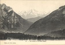 CPA Les Aravis et le Mont Blanc 