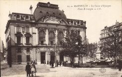 CPA Marseille La Caisse d'Epargne Place Estrangin 