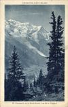 CPA Chamonix Mont Blanc Chamonix et le Mont Blanc vus de la Flegere 