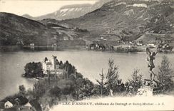 CPA Lac d'Annecy chateau de Duingt et Saint Michel 