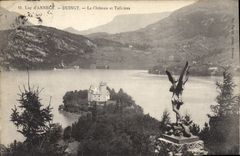 CPA Lac d'Annecy Duingt Le Chateau et Talloires 