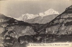 CPA La Chaine du Mont Blanc et le Creux de Monnetier vus de Geneve 