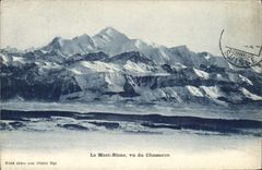 CPA Le Mont Blanc vu du Chasseron 