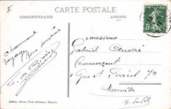 CPA Chamonix Glacier des Bossons le Brevent et la Chaine des Aiguilles Rouges vue prise du Grand Pla