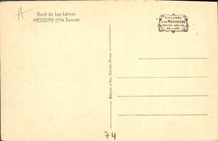 CPA Bord du Lac Leman Messerv Hte Savoie 