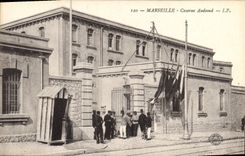 CPA Marseille Caserne Andeoud Militaria