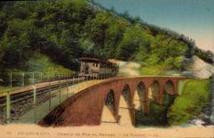CPA Aix les Bains Chemin de Fer du Revard Le Viaduc Train Funiculaire