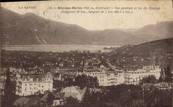 CPA Aix les Bains Vue generale et lac du Bourget 