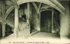 CPA Aix les Bains L'Escalier de l'Hotel de Ville 