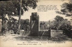 CPA Aix les Bains Tresserve Monument de Lamartine 
