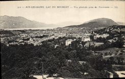 CPA Aix les Bains Lac du Bourget Vue generale prise du Panoramic 