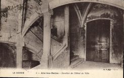 CPA Aix les Bains Escalier de l'Hotel de Ville 