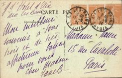 CPA Aix les Bains Escalier de l'Hotel de Ville 