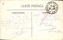 CPA Aix les Bains Lac du Bourget Le Petit Port et la Dent du Chat 