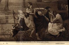 CPA Puvis de Chavannes Pro Patria Ludus Detail Musee d'Amiens 