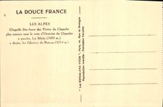 CPA Les Alpes Chapelle Ste Anne des Portes du Chazelet plus connue sous le nom d'Oratoire du Cazelet
