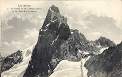 CPA Les Alpes Le Grand Pic de la Meije vu de l'Arete Est du Rateau 