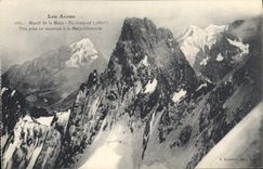 CPA Les Alpes Massif de la Meije Vue prise en montant a la Meije Orientale 
