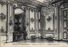 CPA Palais de Versailles Cabinet de Louis XV 