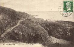CPA Granville Le Sentier du Tour du Roc 