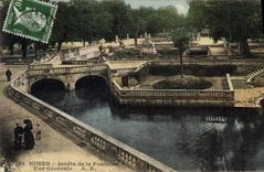 CPA Nimes Jardin de la Fontaine Vue Generale 