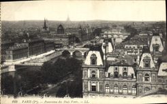 CPA Paris Panorama des Huits Ponts 