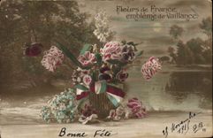 CPA Bonne Fete Fleurs