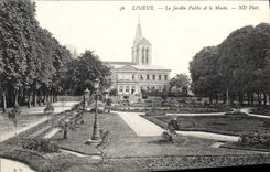CPA Lisieux Le Jardin Public et le Musee 